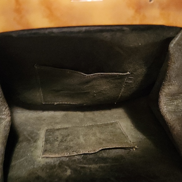 Vintage 1920s Elegant Brown Leather Handbag - Picture 9 of 12